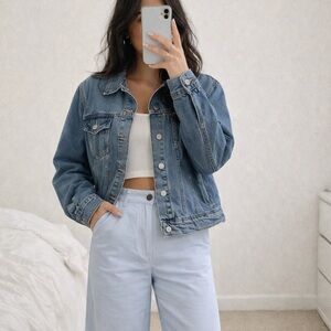 Old Navy Medium Wash Blue Denim Jean Jacket
